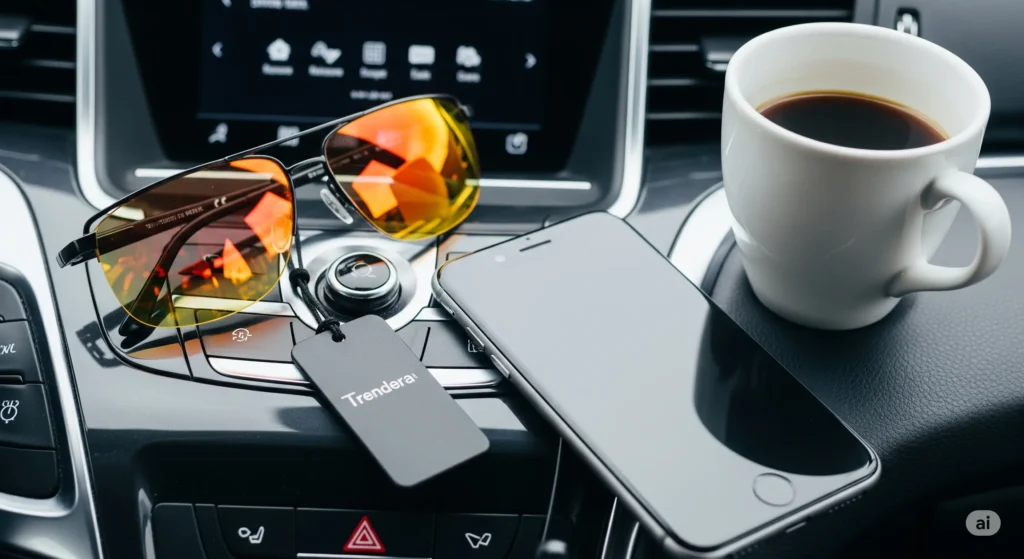 فنجان قهوه و عینک بلوکات